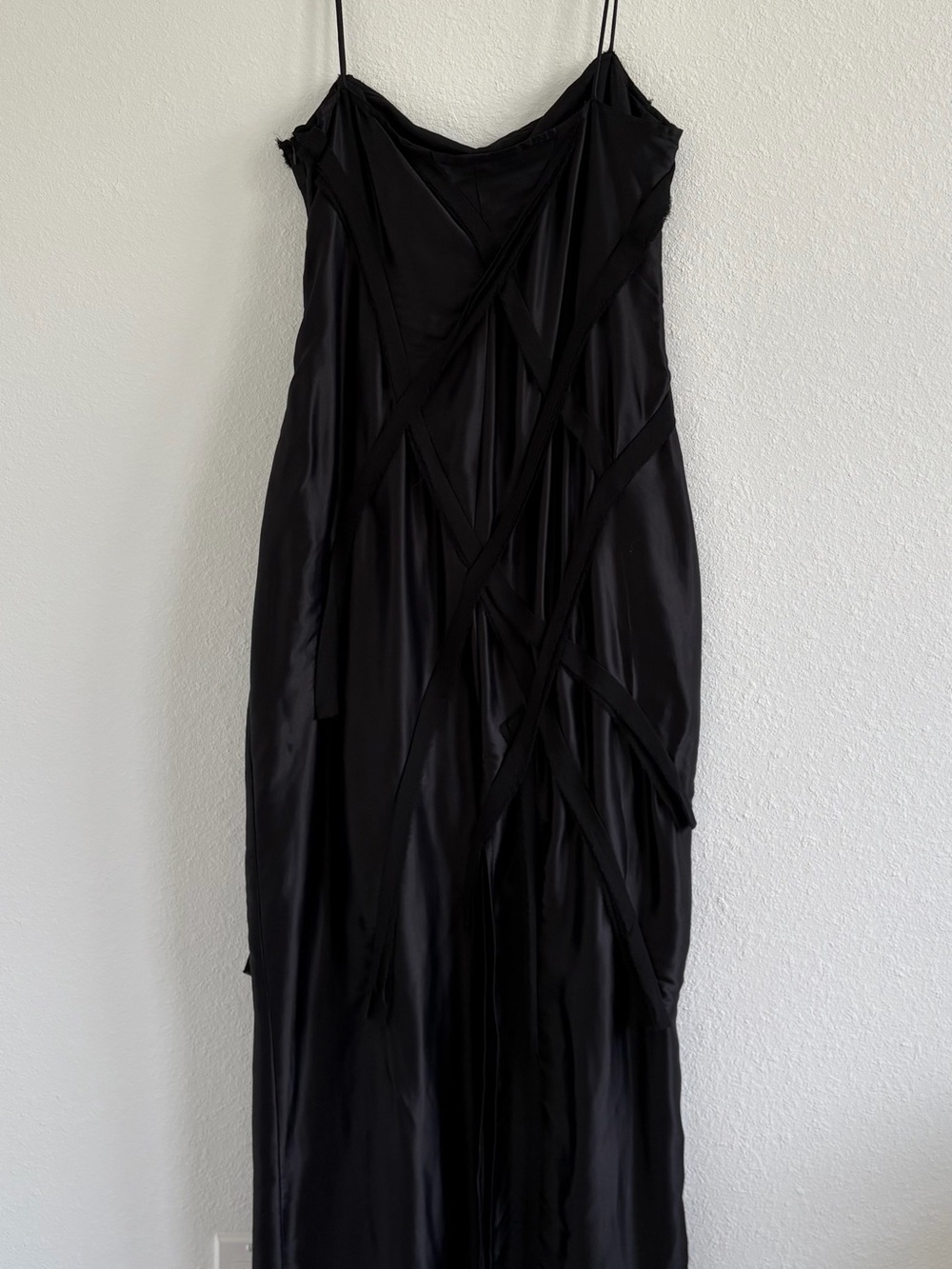 Zara Black Strappy Detail Maxi Dress